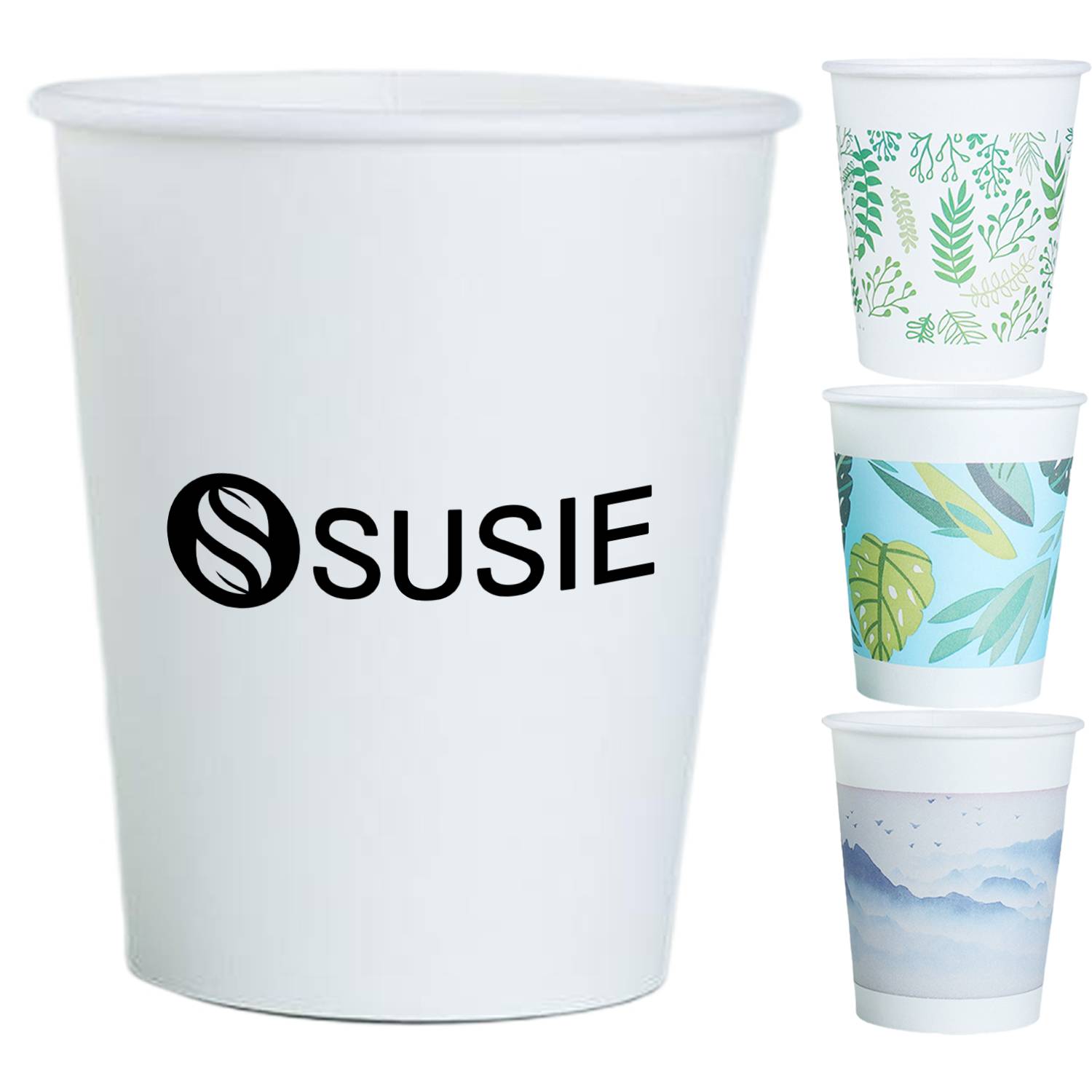 100PCS 9oz Disposable Paper Cup