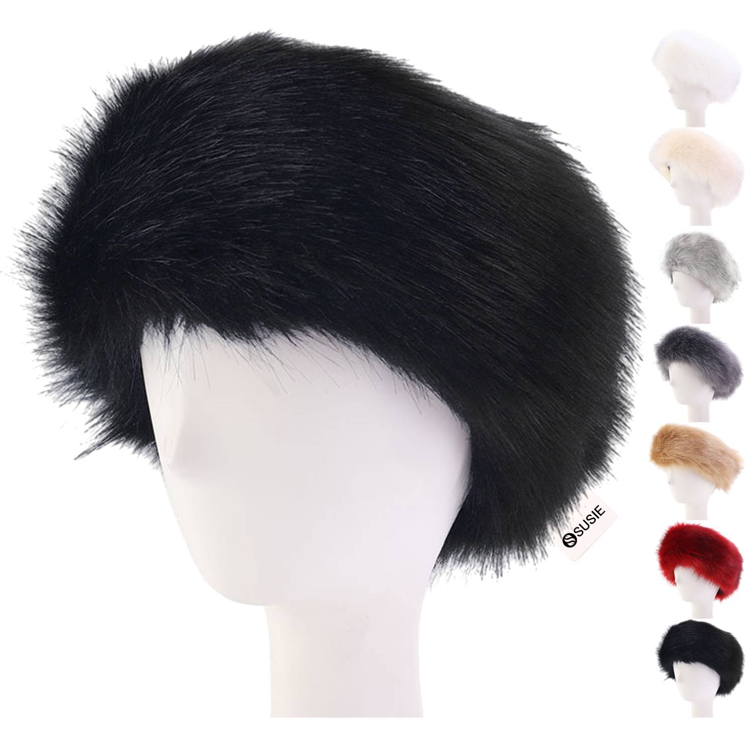 Women Winter Faux Fox Fur Hat