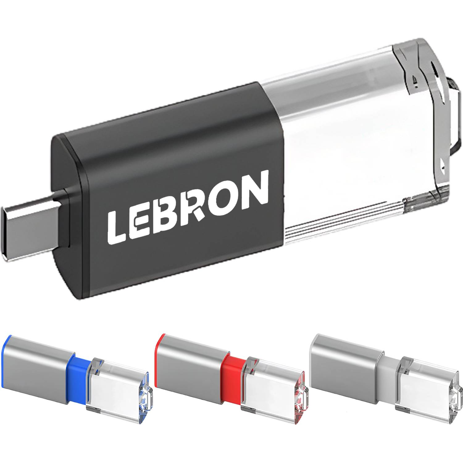 64GB Retractable Acrylic Glow USB Flash Drive