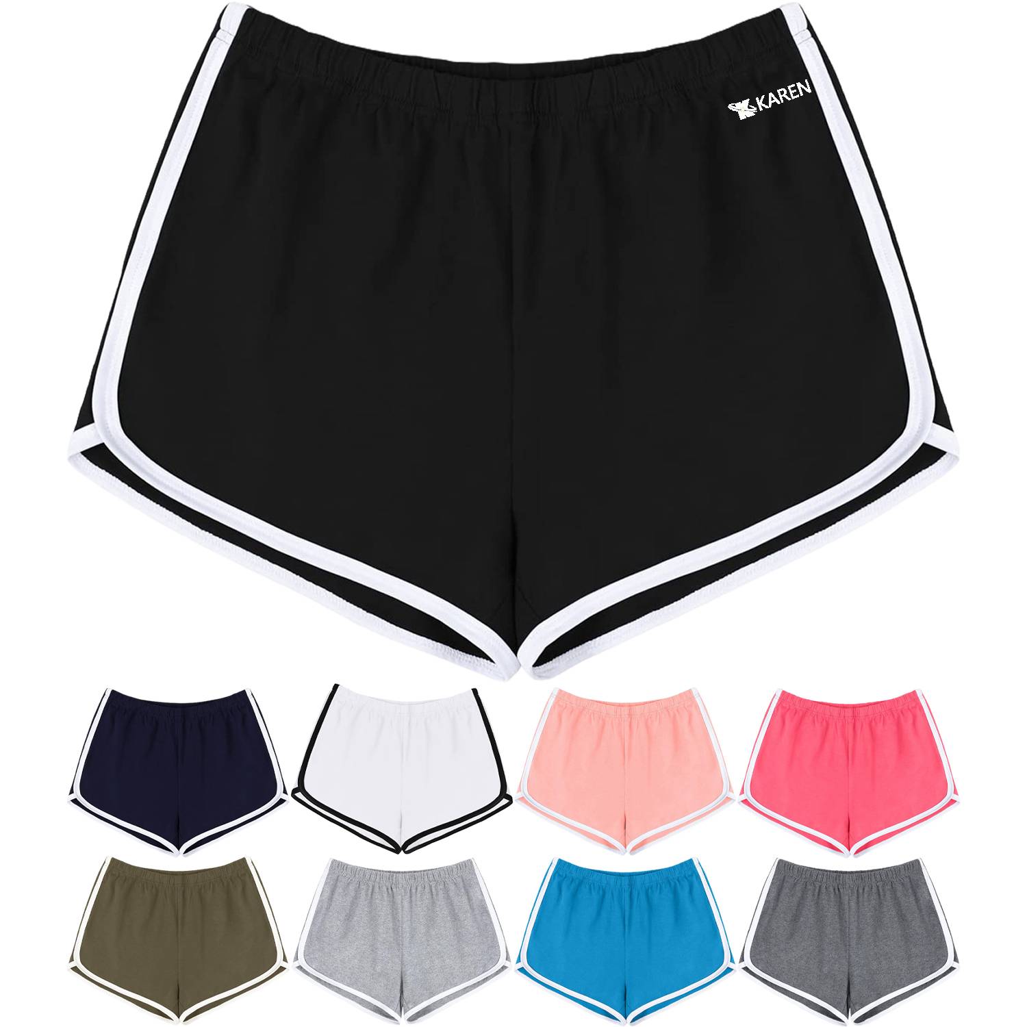 Women Running High Waist Yoga Workout Short