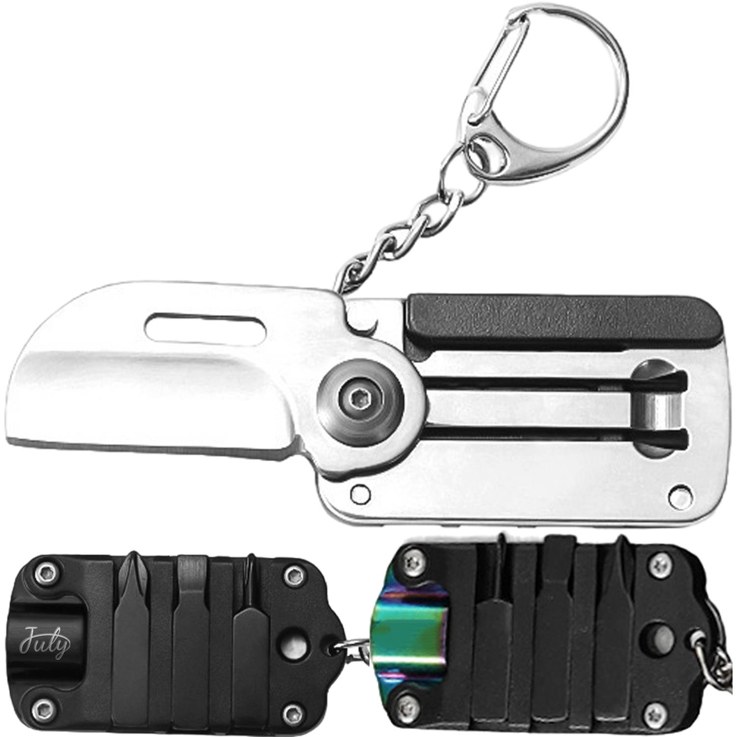 Multi-Tool Dog Tag Tool Keychain