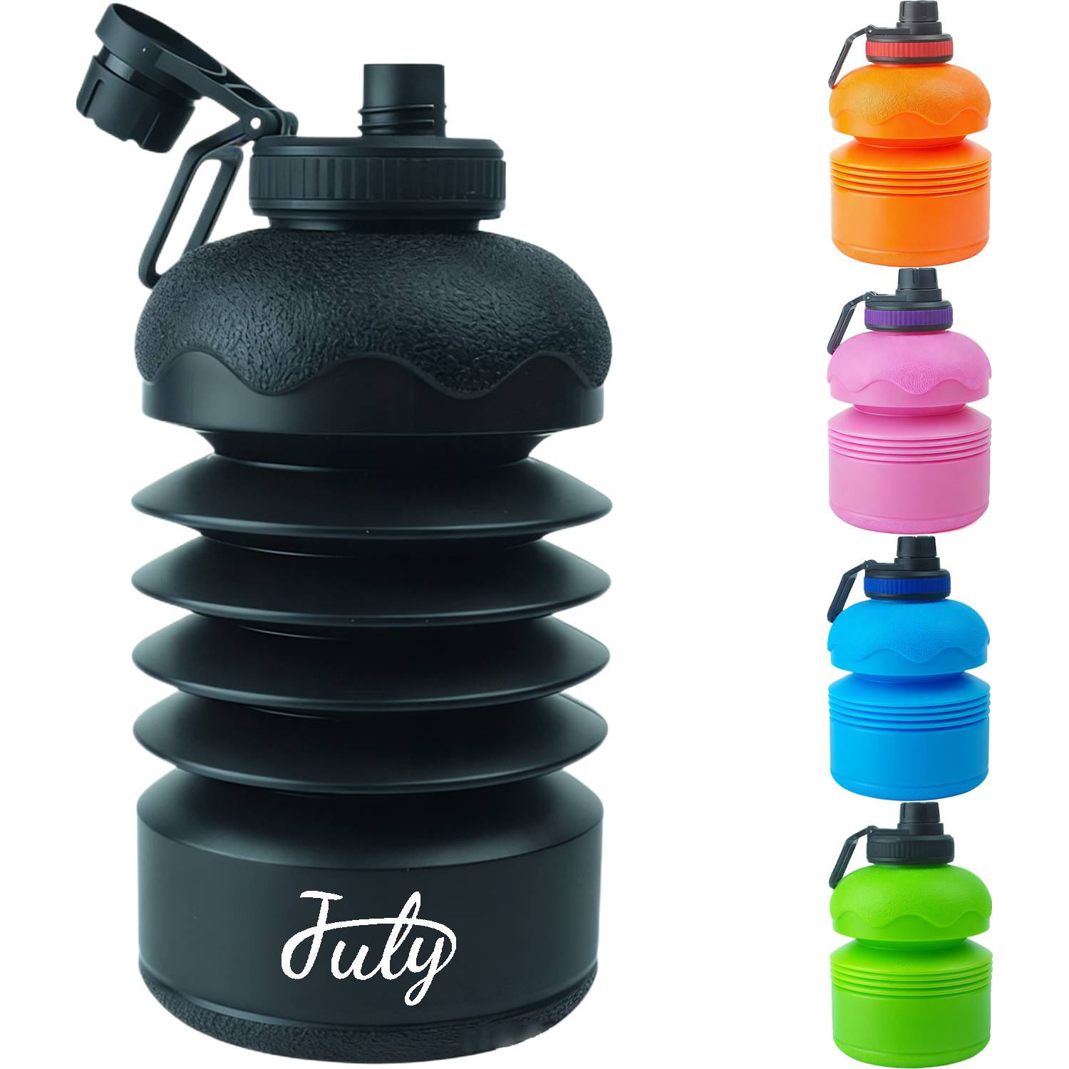 74oz Large Capacity Collapsible Silicone Water Bottle