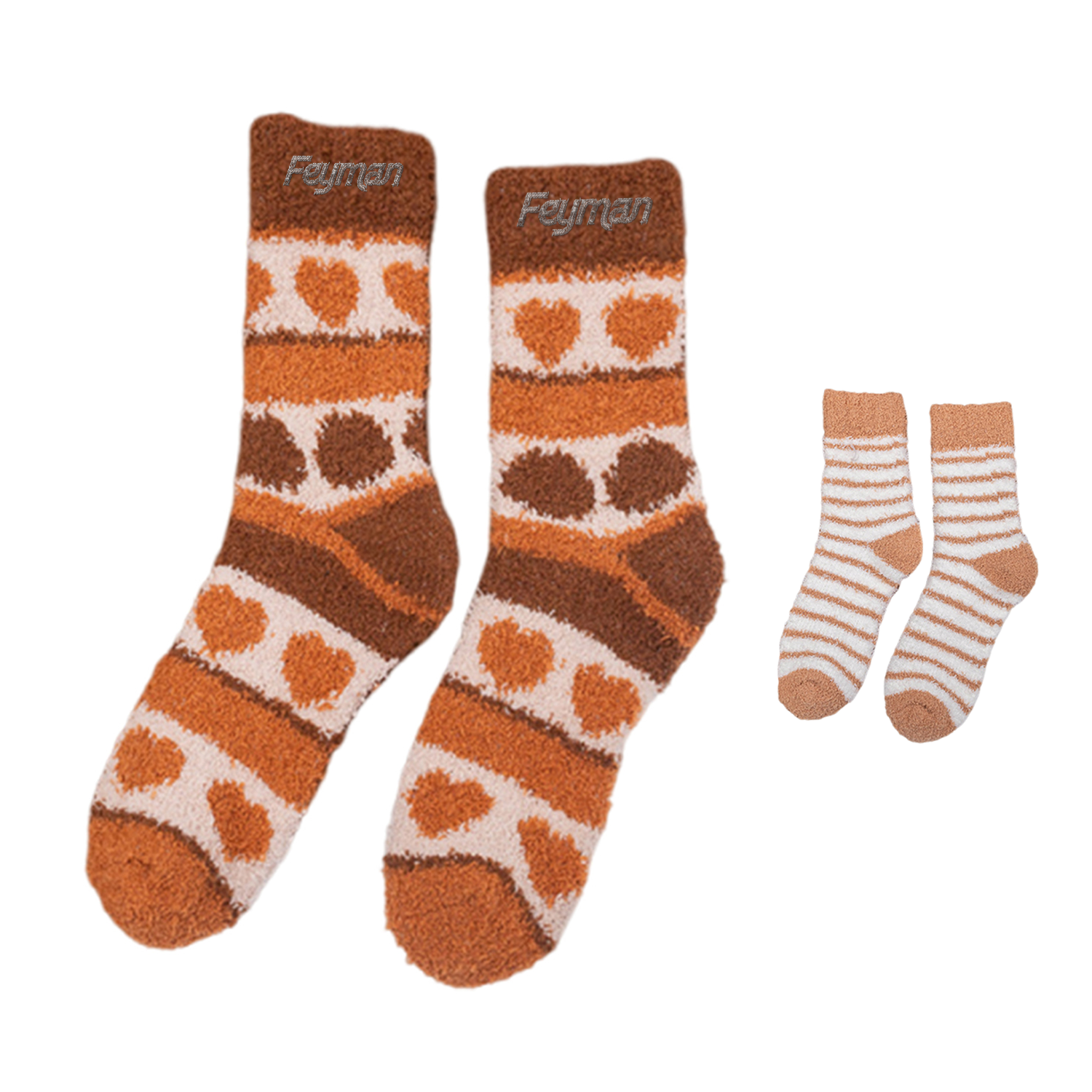 Polyester Winter Thick Coral Fleece Crew Sock - Image 4