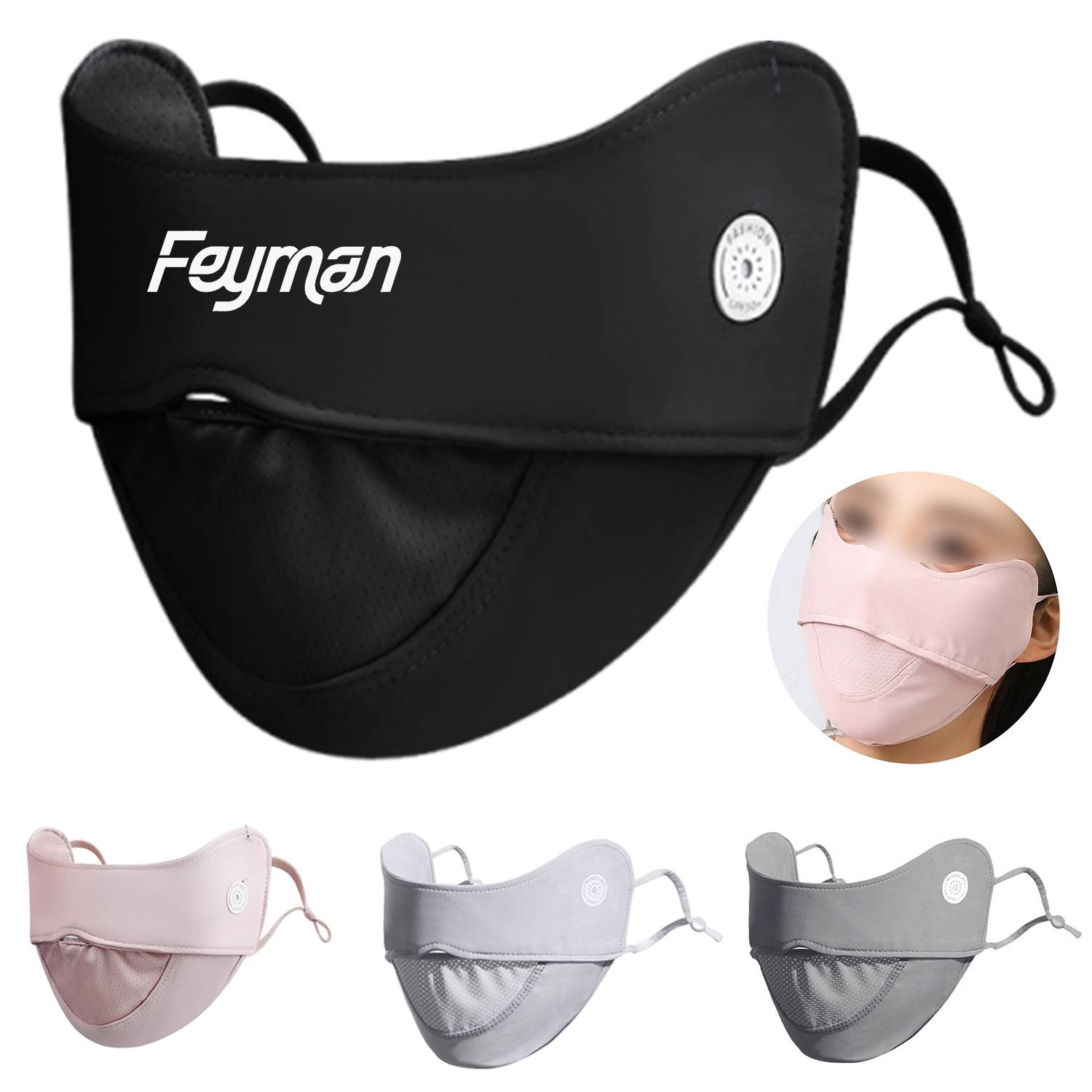 Summer Breathable Nylon UV Protection Face Mask