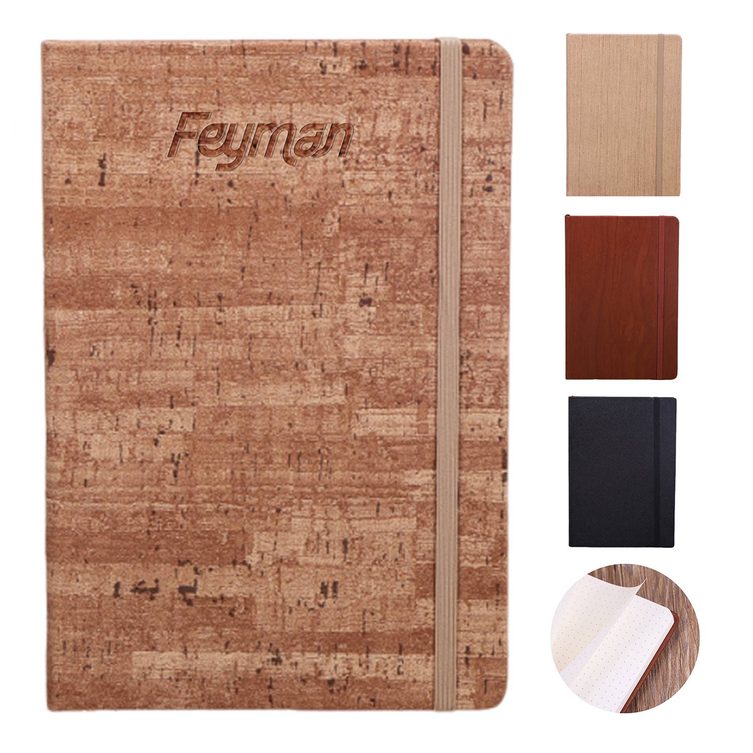 A5 Wood Grain PU Notebook