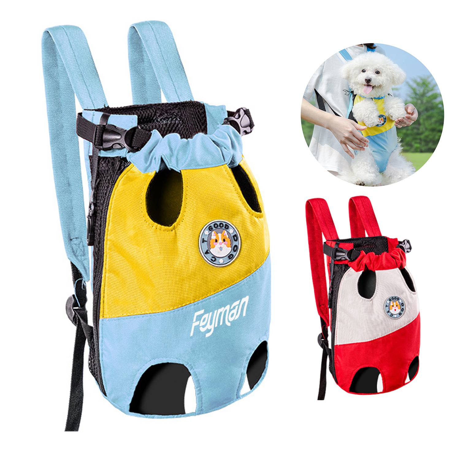 Breathable Front Canvas Pet Carrier Backpack
