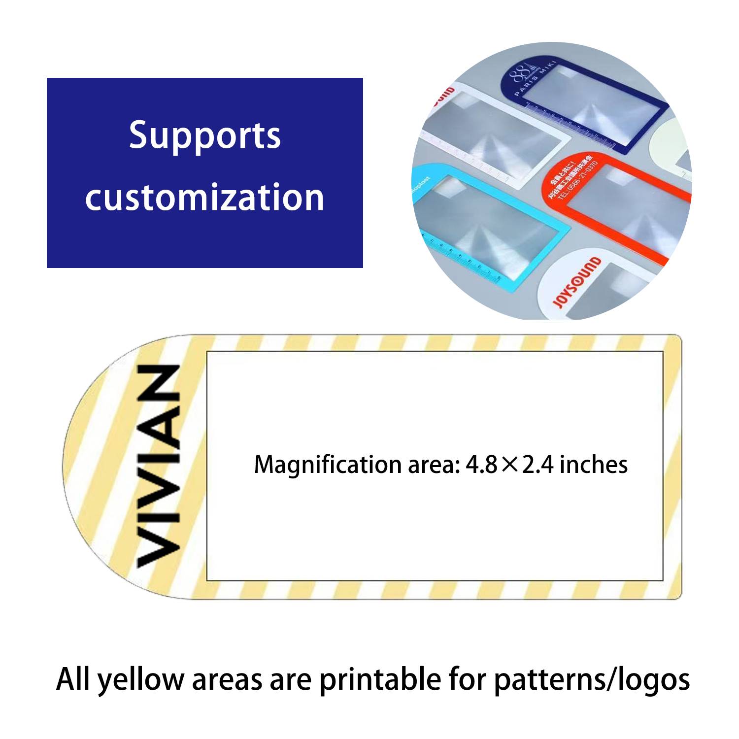 PVC Magnifying Bookmark