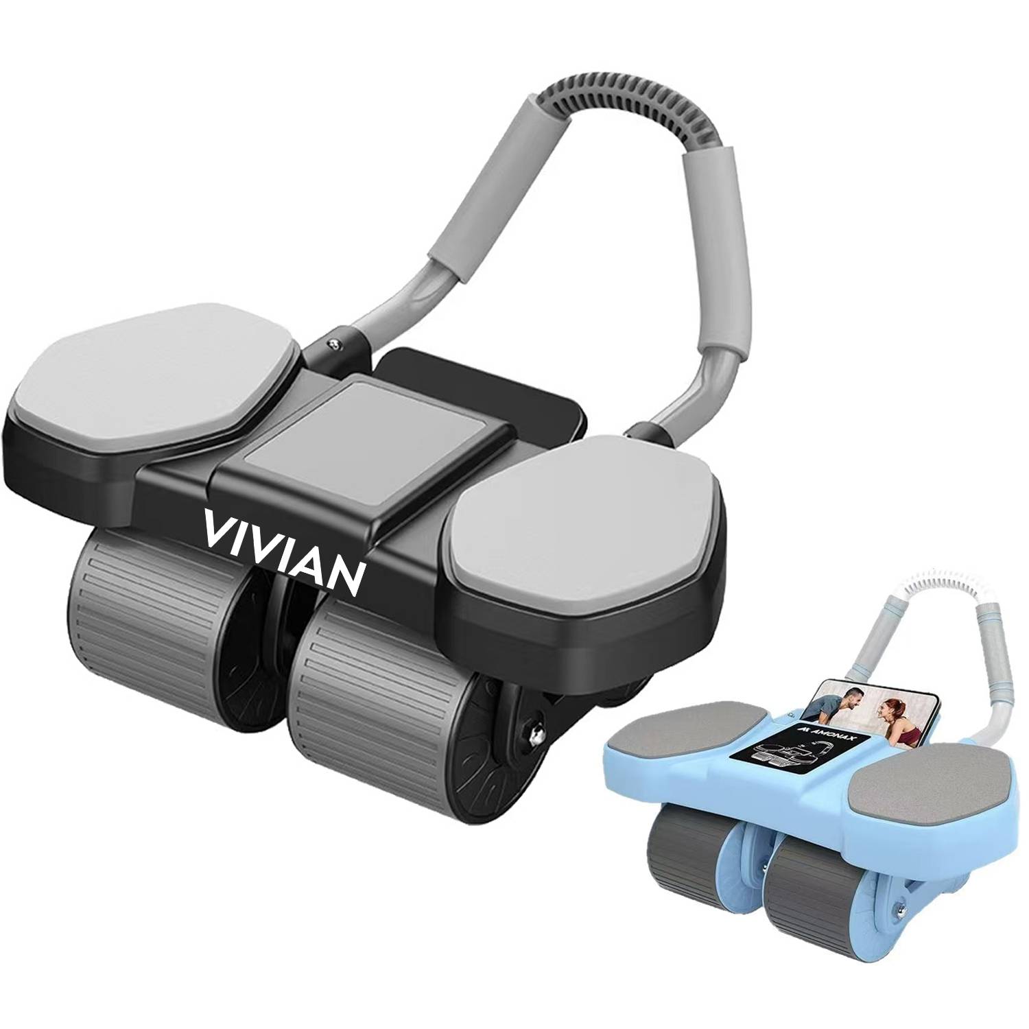4-Wheel Ab Roller w/ Elbow Pad