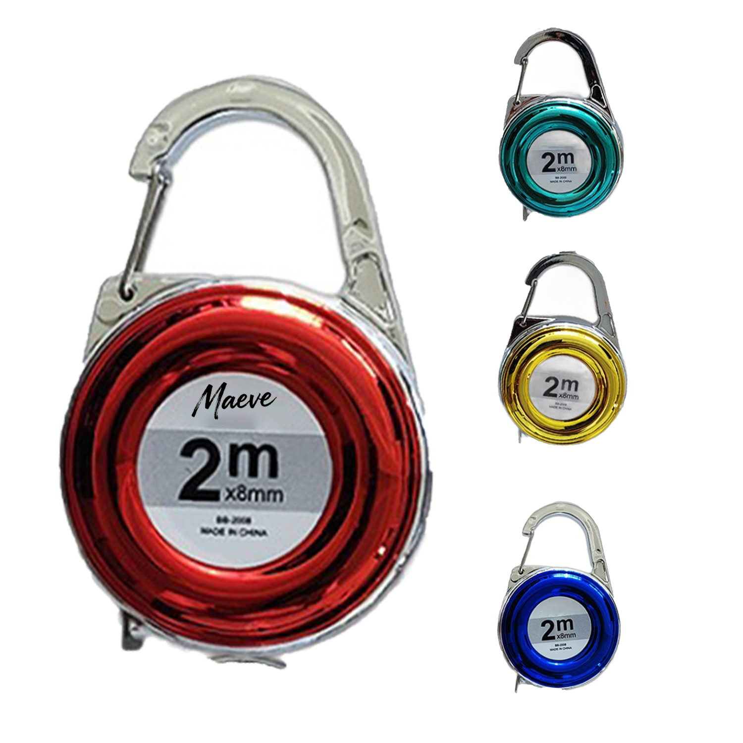 6 FT Mini Carabiner Tape Measure - Image 4