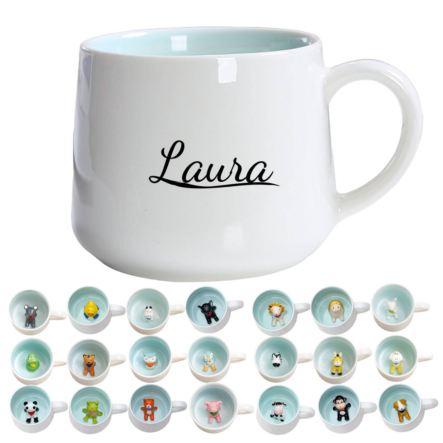 14oz 3D Animal Ceramic Mug