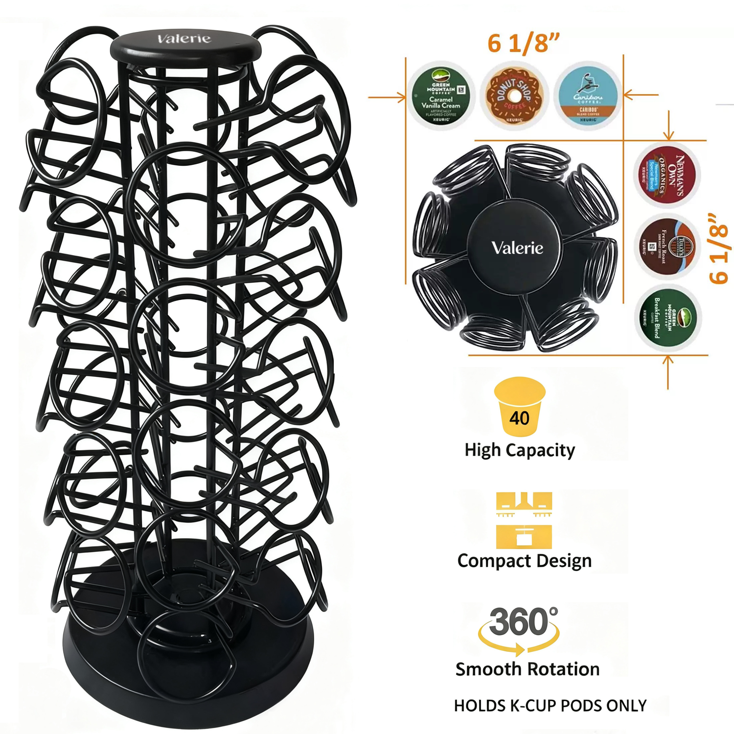 5-Tier Coffee Pod Organizer Rack