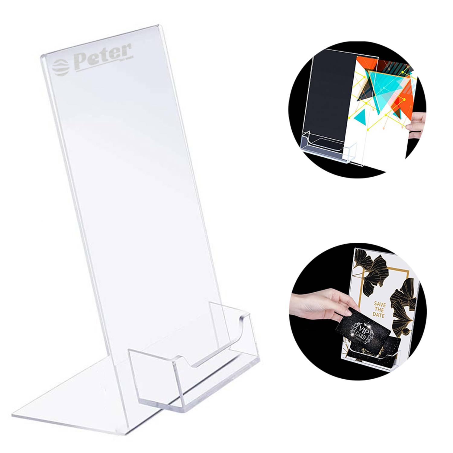 Acrylic Brochure Business Card Display Stand