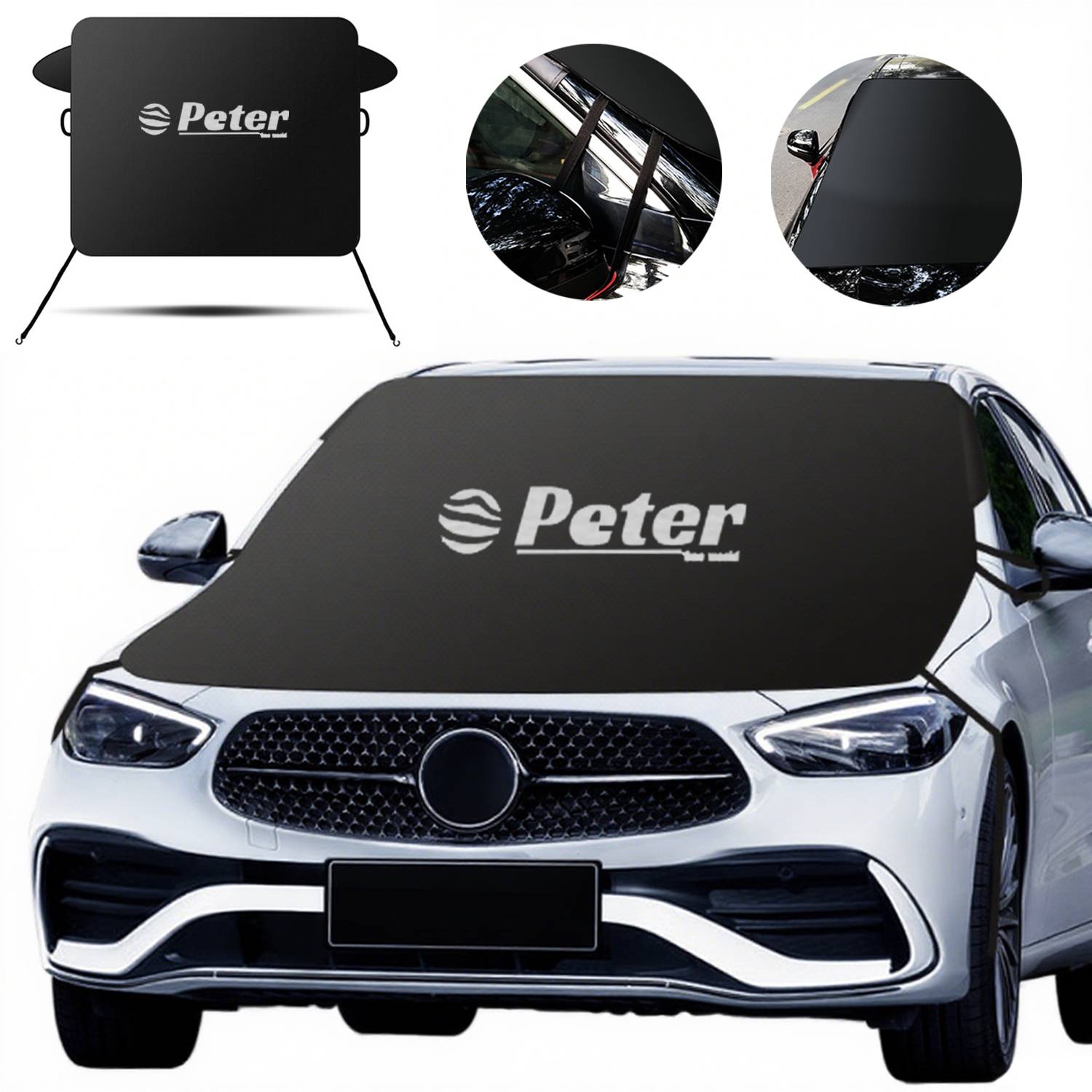 All-Season Oxford Car Windshield Sunshade