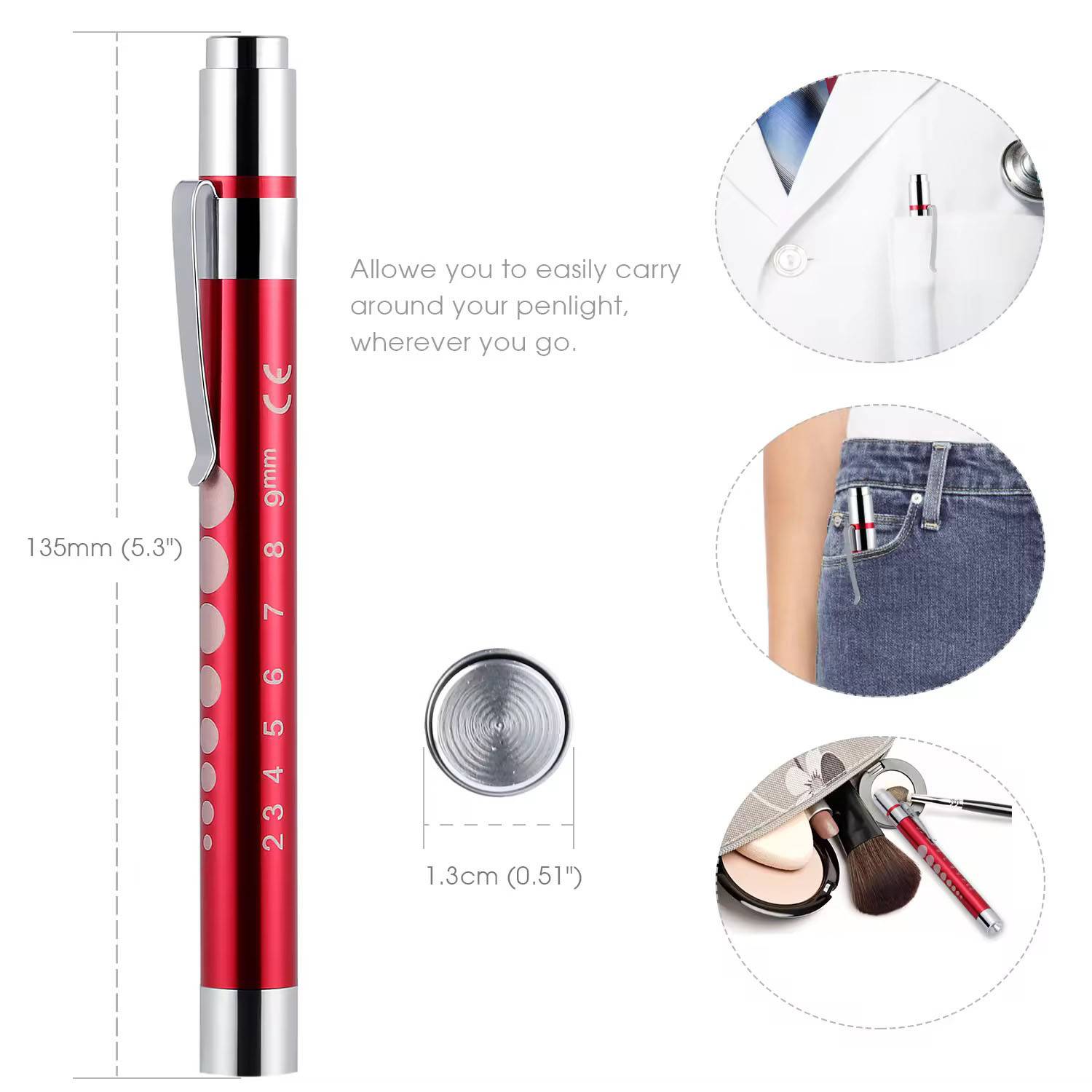 LED Aluminum Alloy Medical Lighting Pen - Image 4