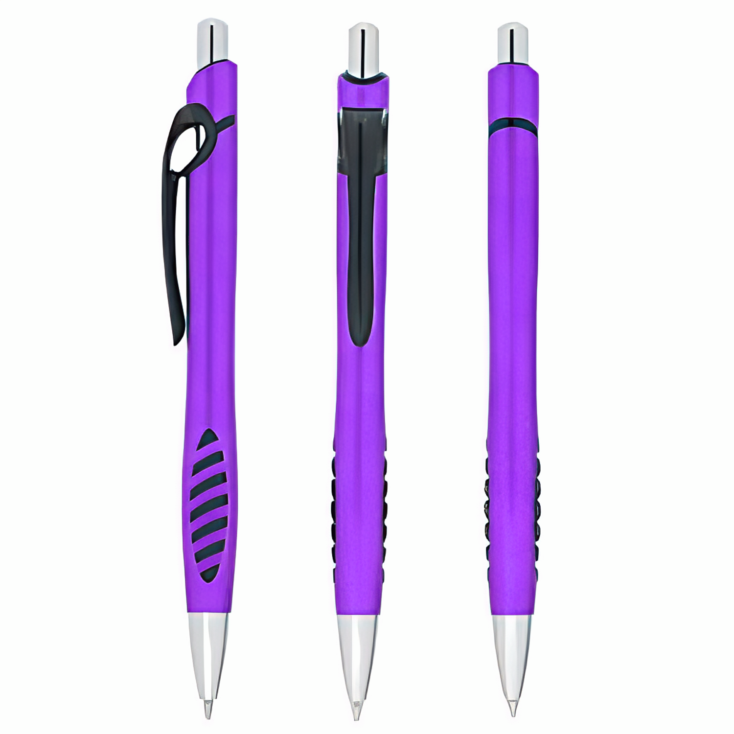 Metallic Color Plastic Retractable Ballpoint Pen - Image 7