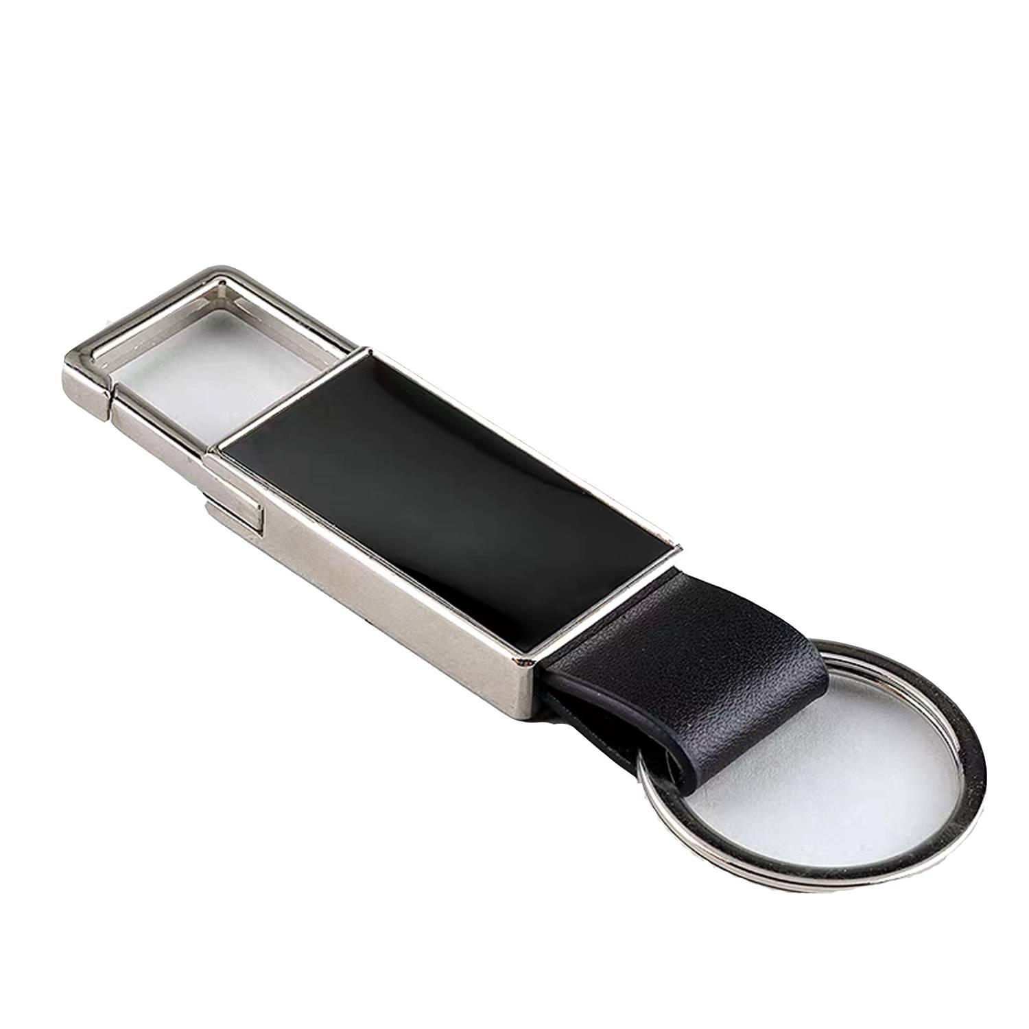 PU Leather Zinc Alloy Car Keychain