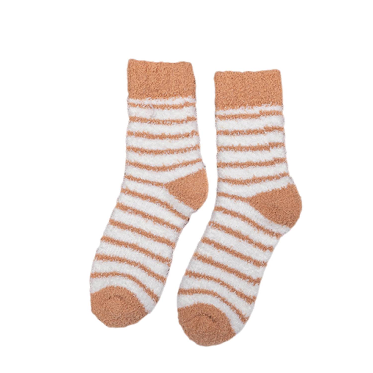 Polyester Winter Thick Coral Fleece Crew Sock - Image 5