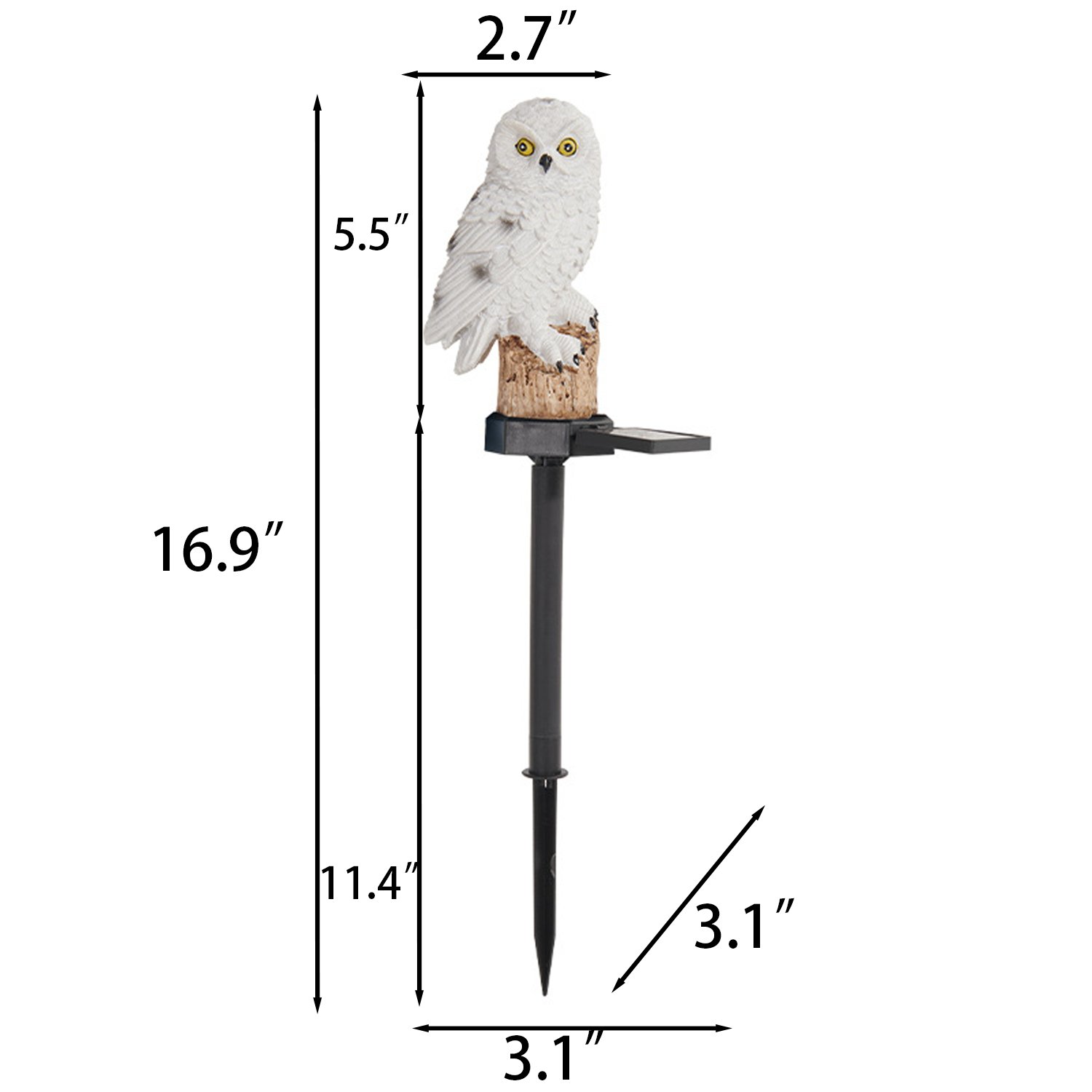 Garden Waterproof Owl Solar LED Light - Image 4