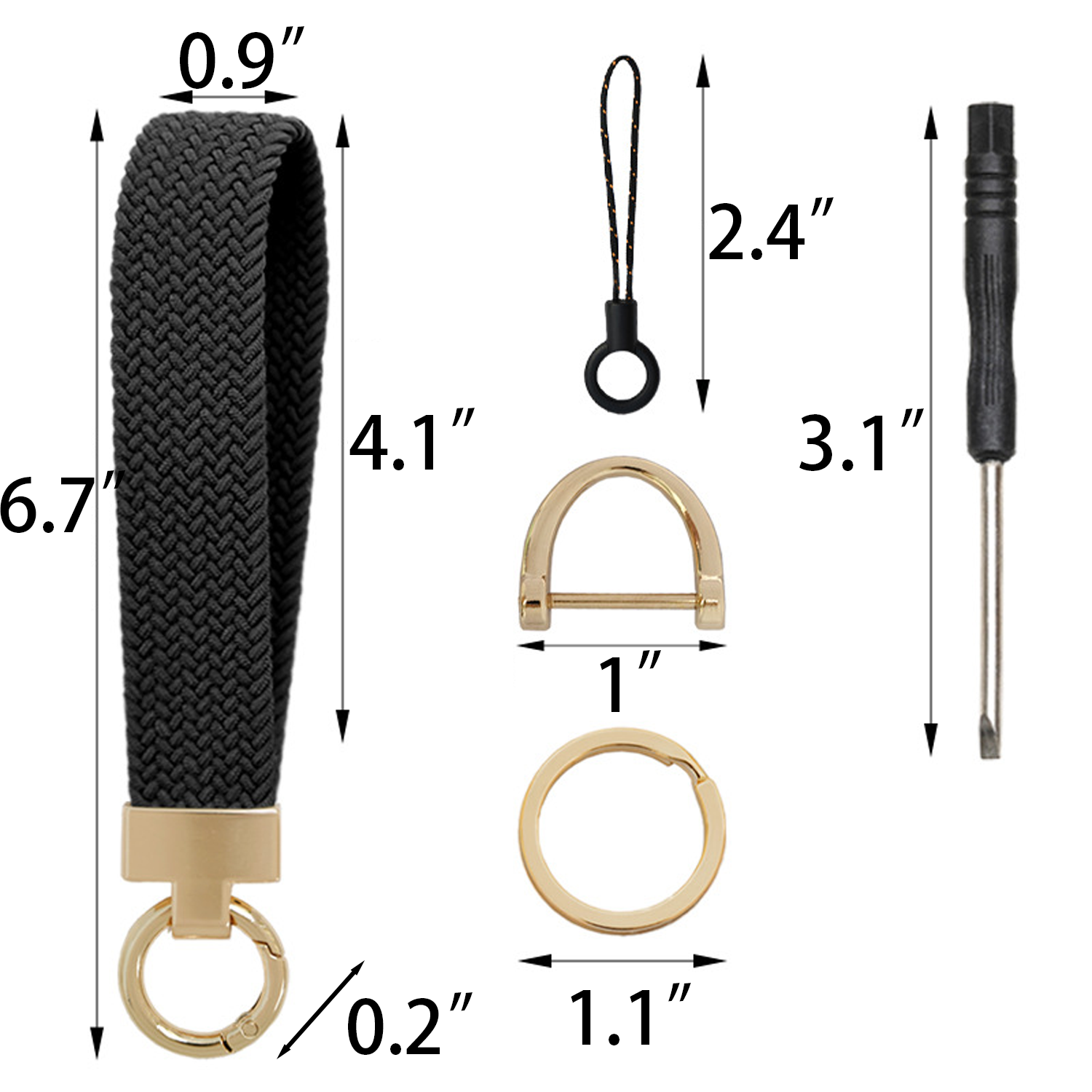 Wristlet Stretchy Key Chain - Image 4