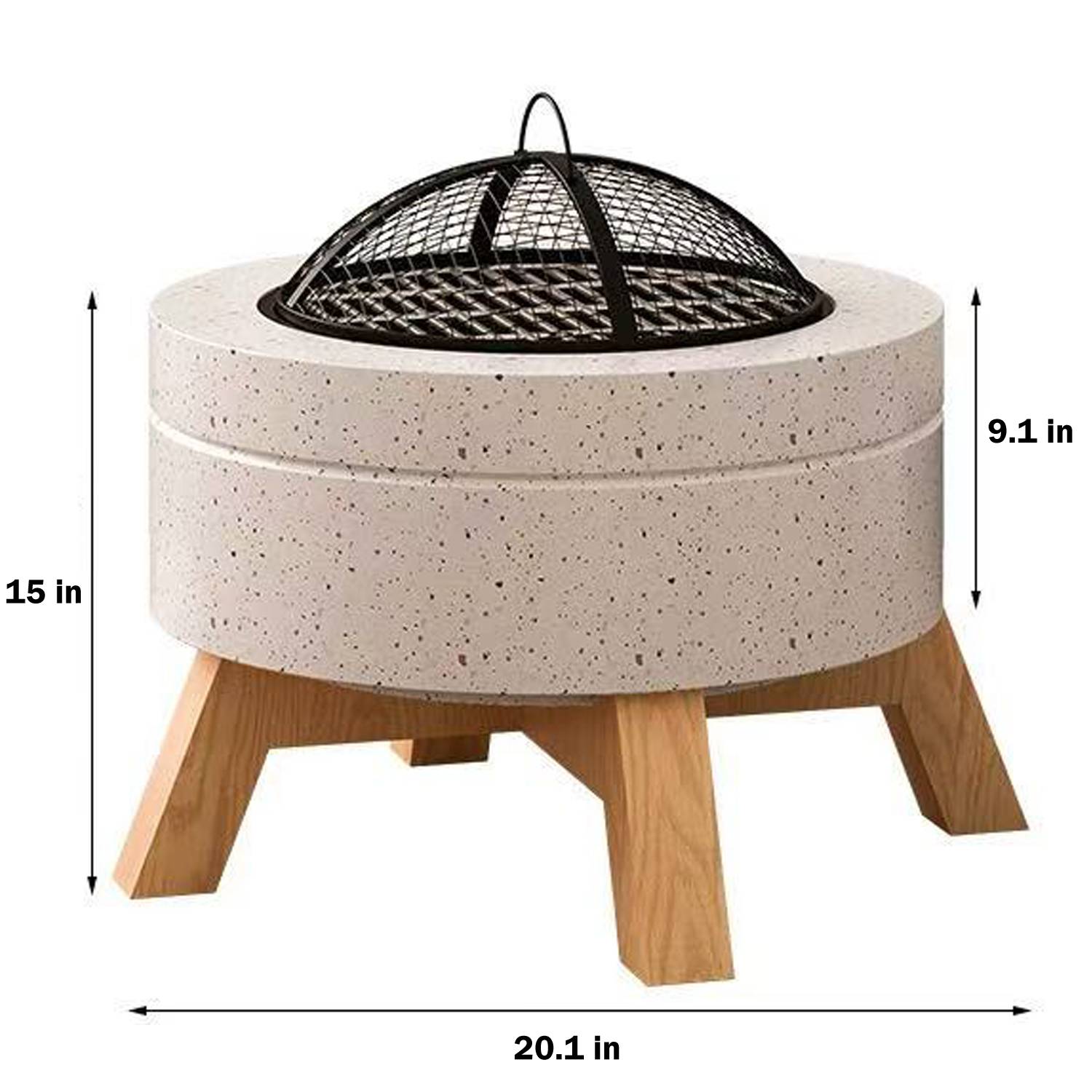 Charcoal Fire Pit Table - Image 3