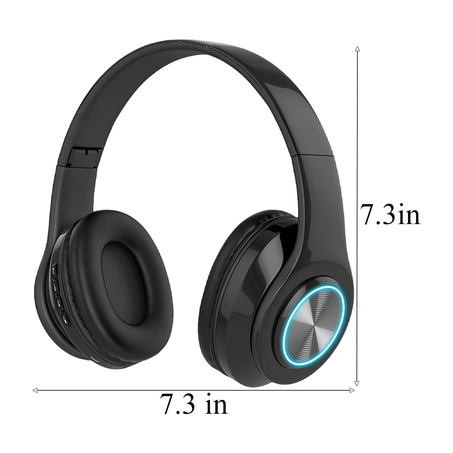 Wireless Bluetooth Foldable LED Over-Ear Headphones - Image 4