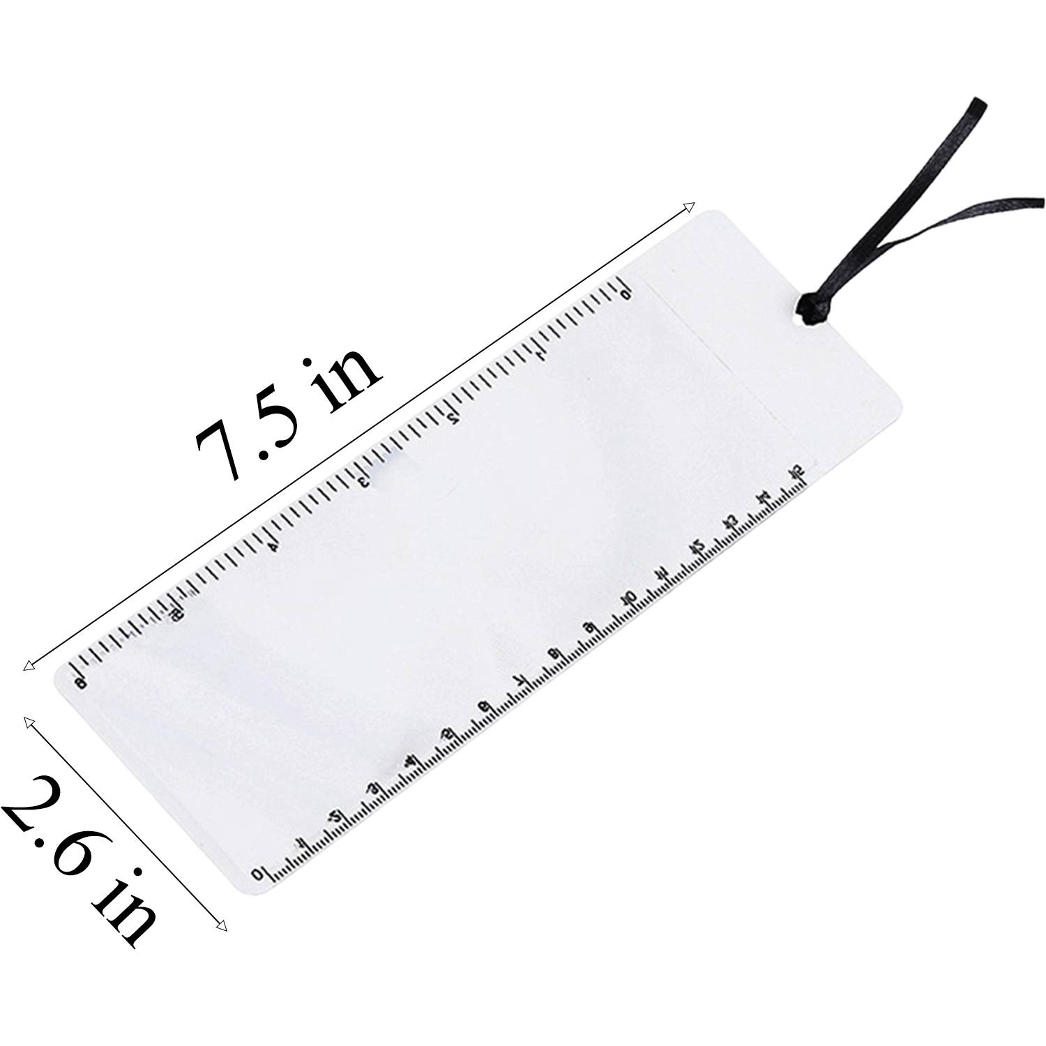 3 in 1 PVC Thin Magnifying Bookmark Ruler - Image 4