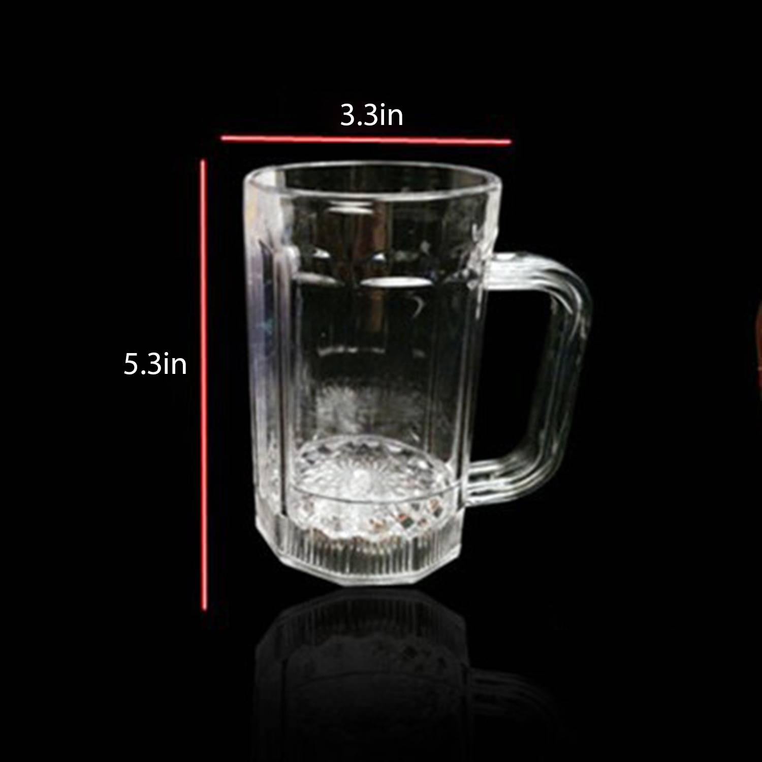 16oz Liquid Activated LED Light Up Beer Glass - Image 4