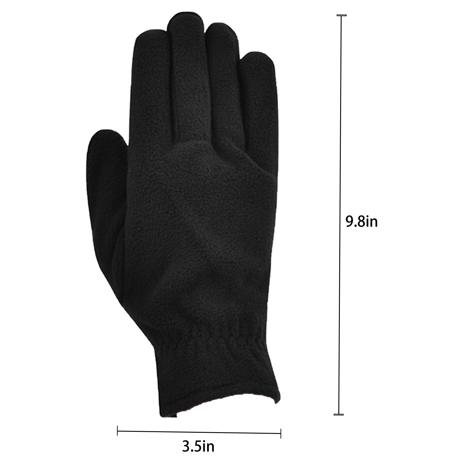 Unisex Cycling Polyester Fleece Glove - Image 4