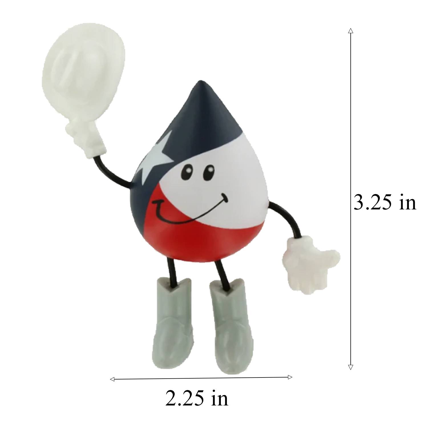 PU Texas-Themed Stress Reliever Figure - Image 4
