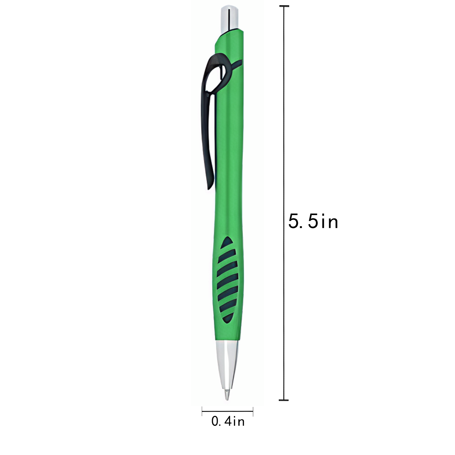 Metallic Color Plastic Retractable Ballpoint Pen - Image 4