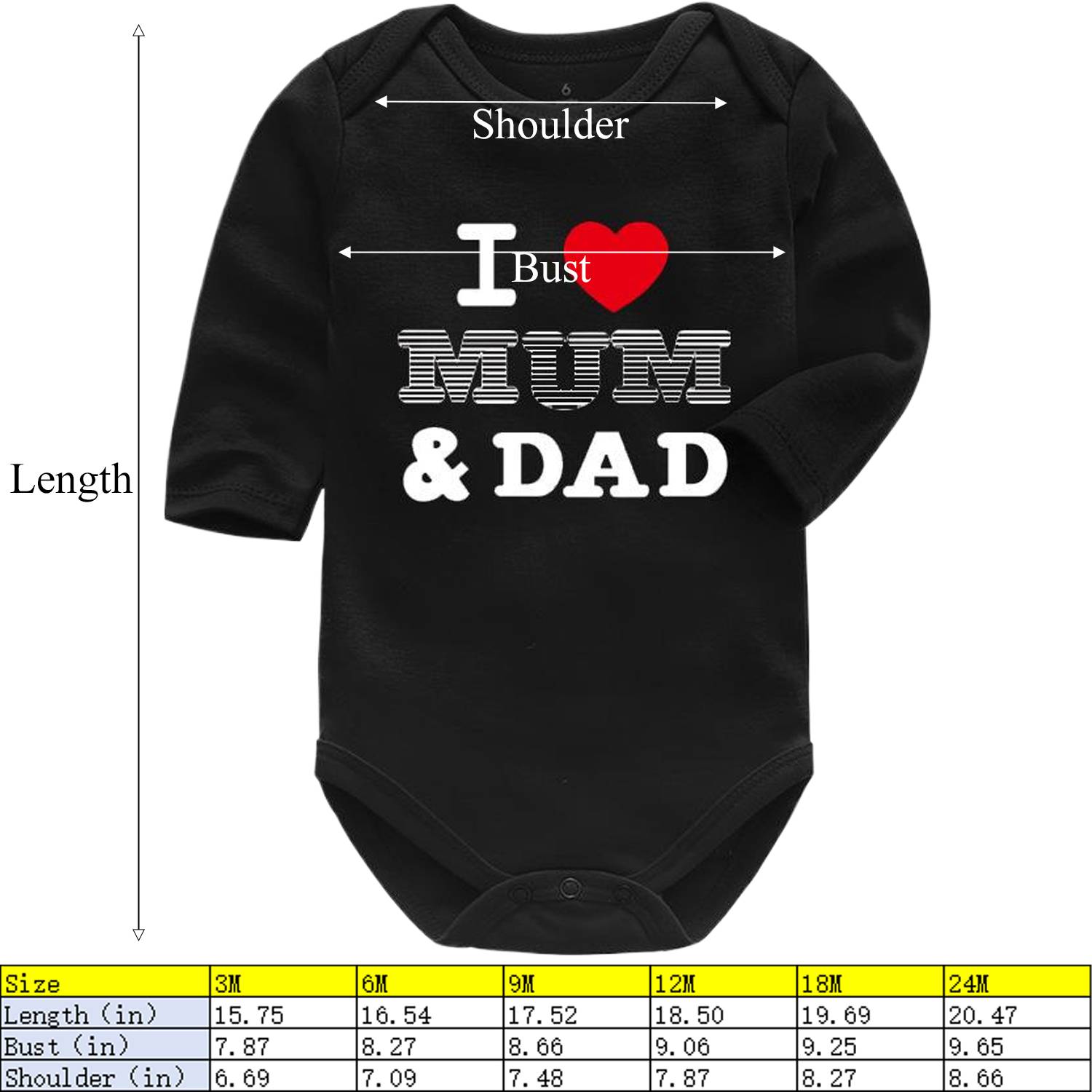 Baby Long Sleeve Snap-Crotch Onesie Bodysuit - Image 4