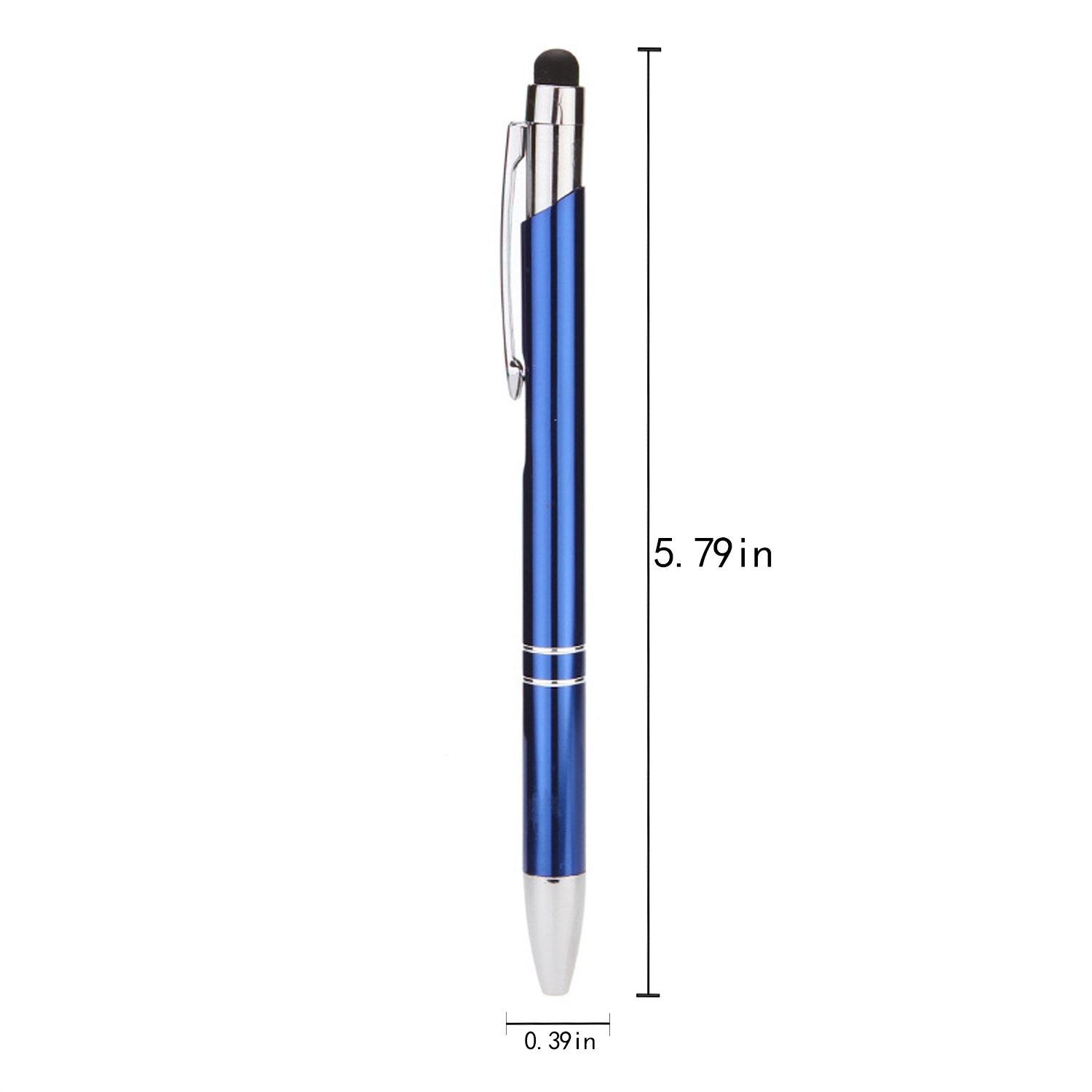 2 in 1 Aluminum Stylus Retractable Ballpoint Pen - Image 4