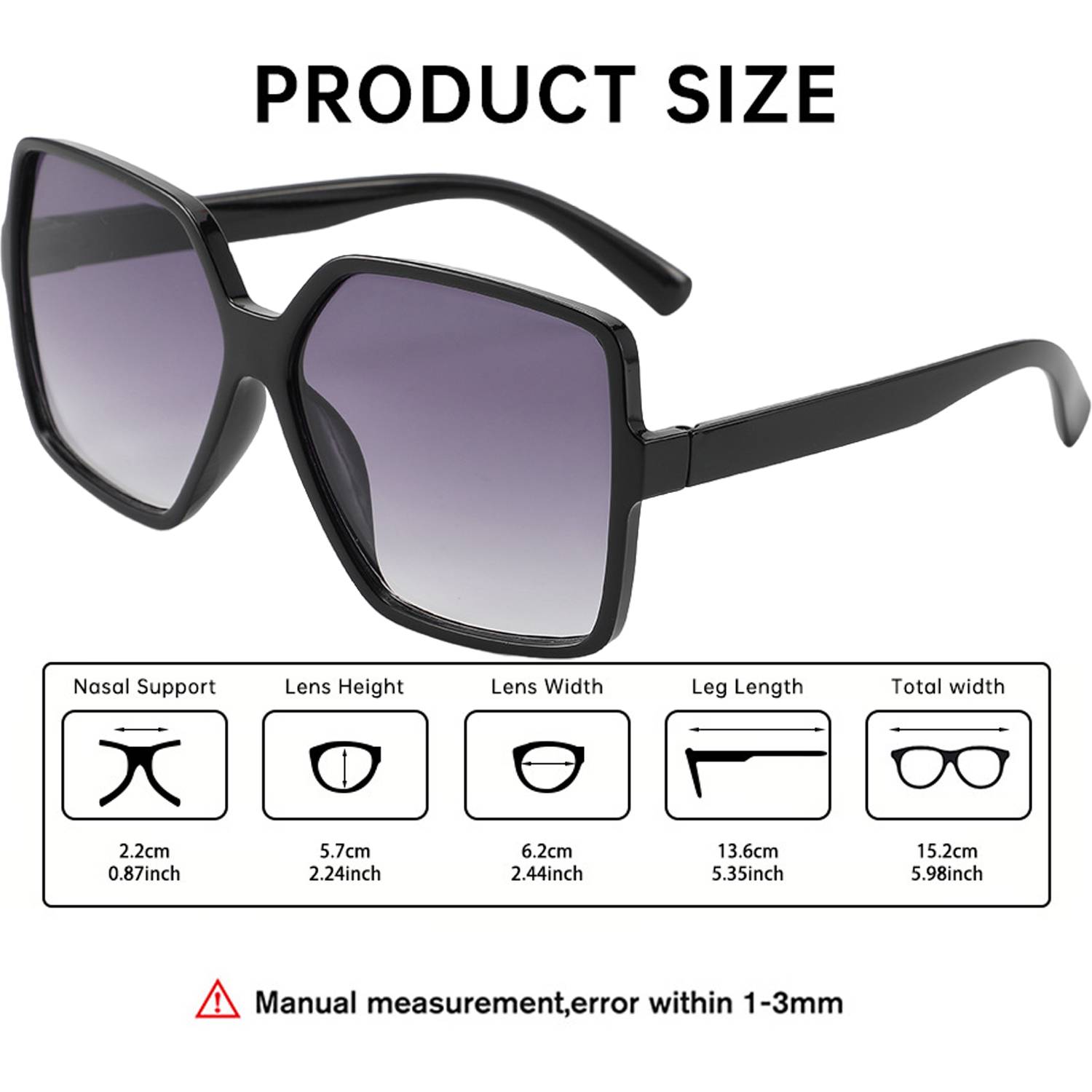 Oversized Square Sunglasses - Image 4
