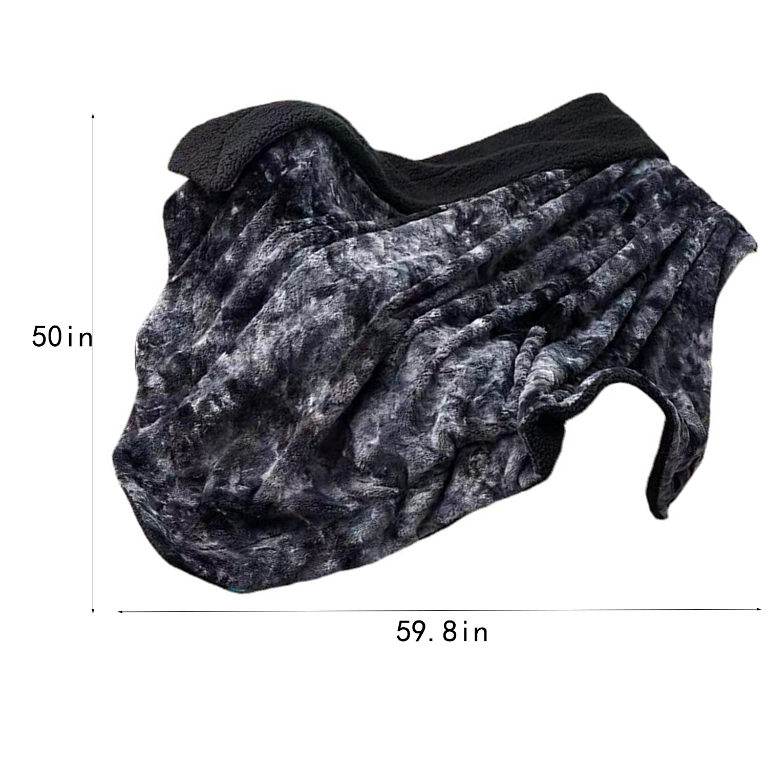 Winter Tie-Dye Polyester Blanket - Image 4