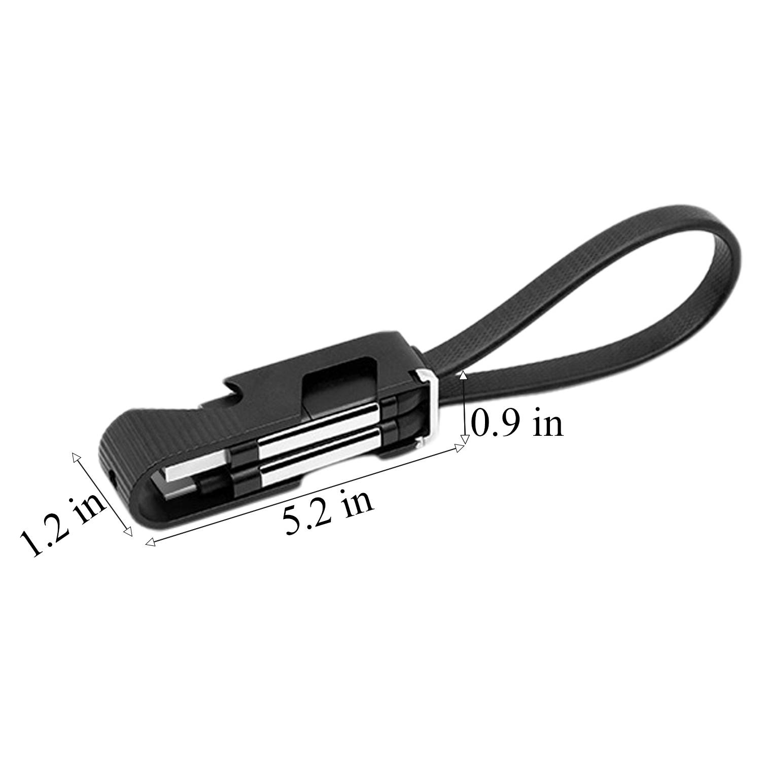 4 in 1 Bottle Opener Keychain w/ USB Cable - Image 4