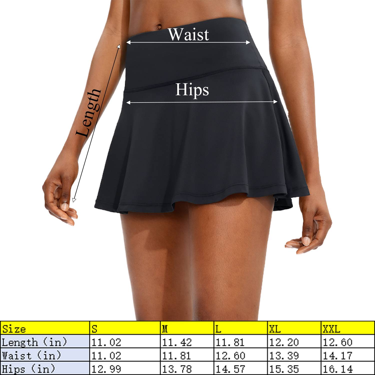 High Waist Yoga Breathable Stretch Tennis Skirt - Image 4