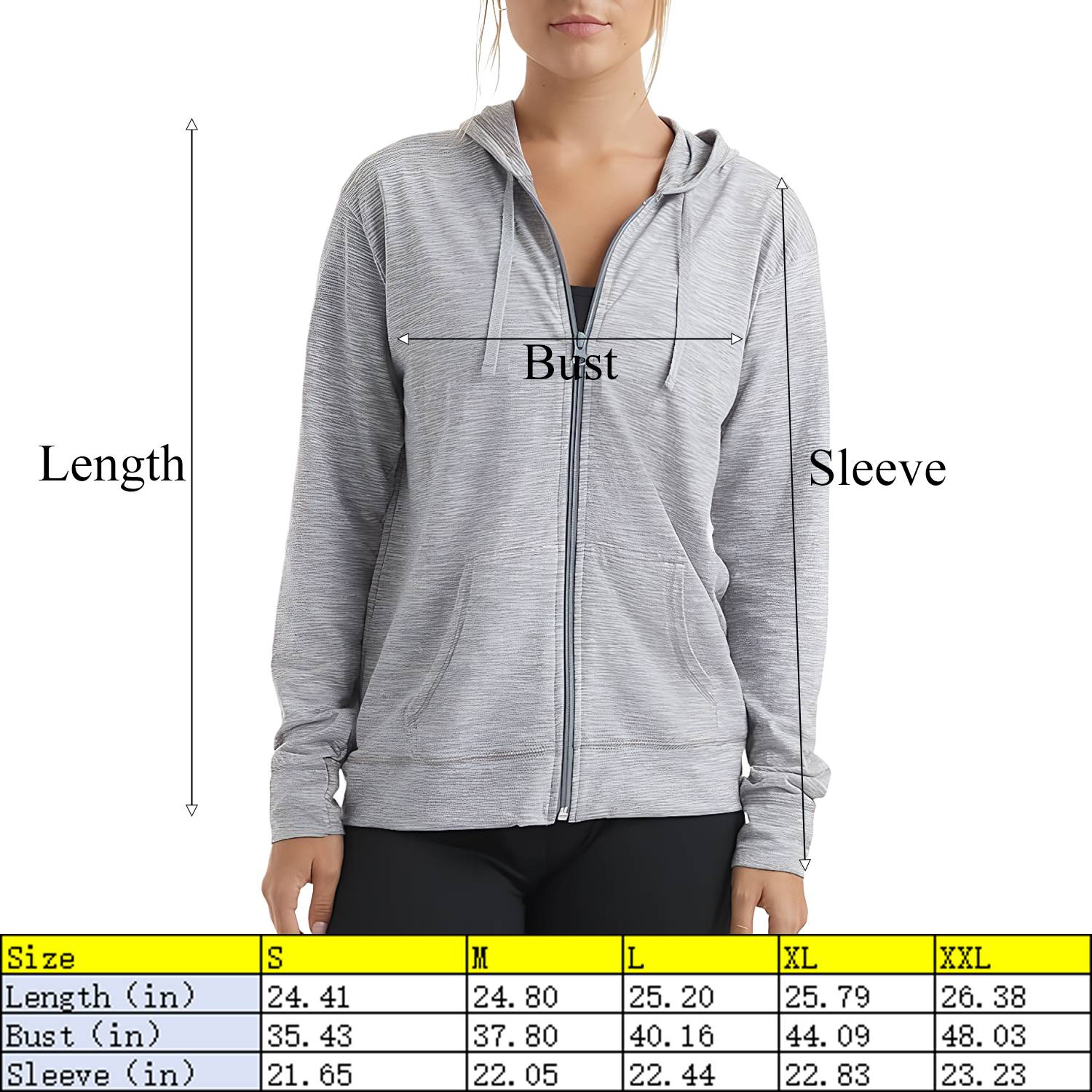 Plus Size Women Solid Color Hoodie - Image 4