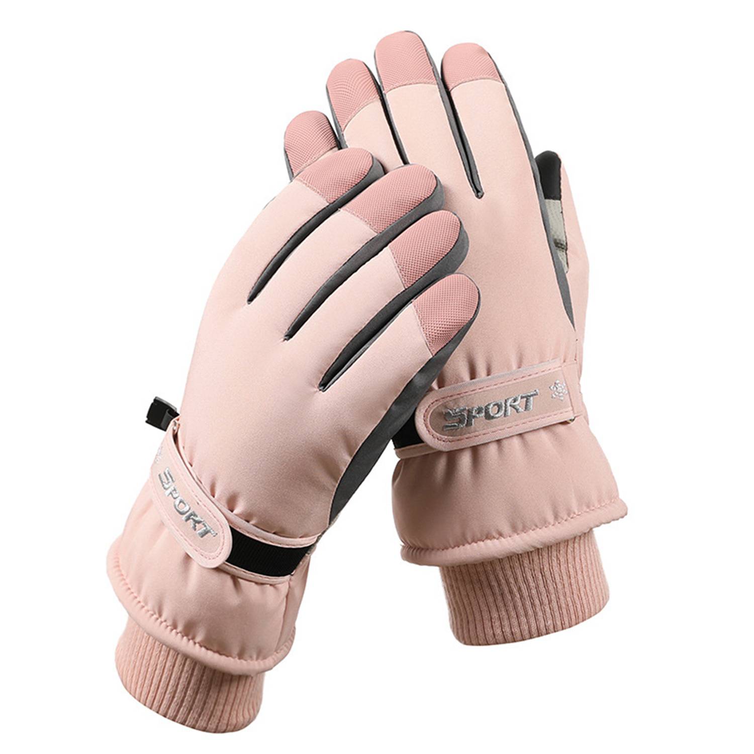 Polyester Waterproof Winter Ski Snow Gloves - Image 8