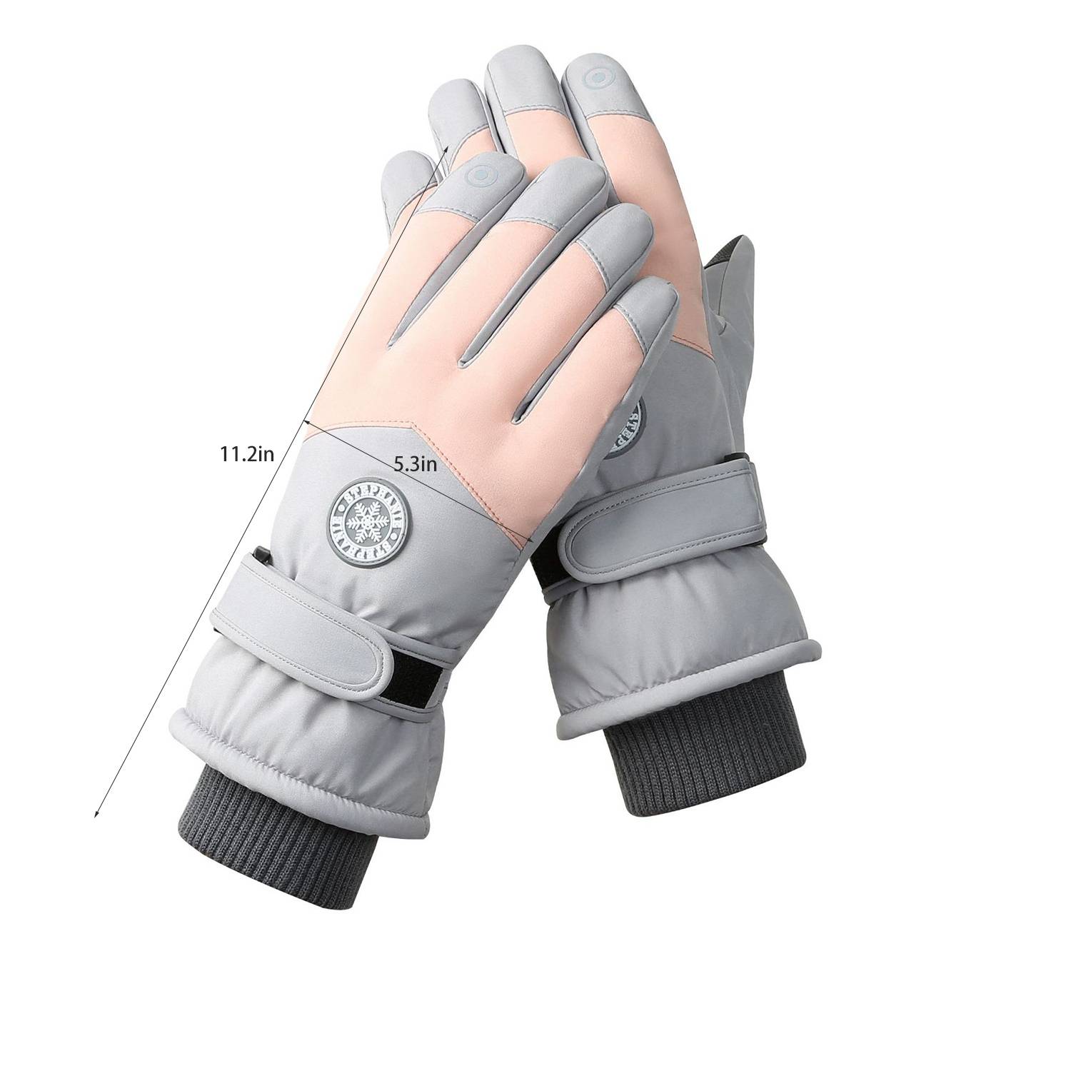 Polyester Waterproof Winter Ski Snow Gloves - Image 3
