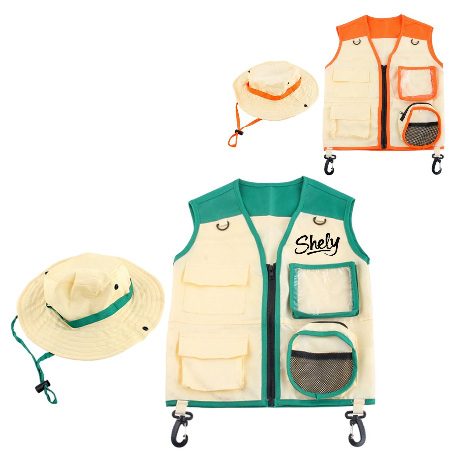 Kid's Explorer Vest Hat Set