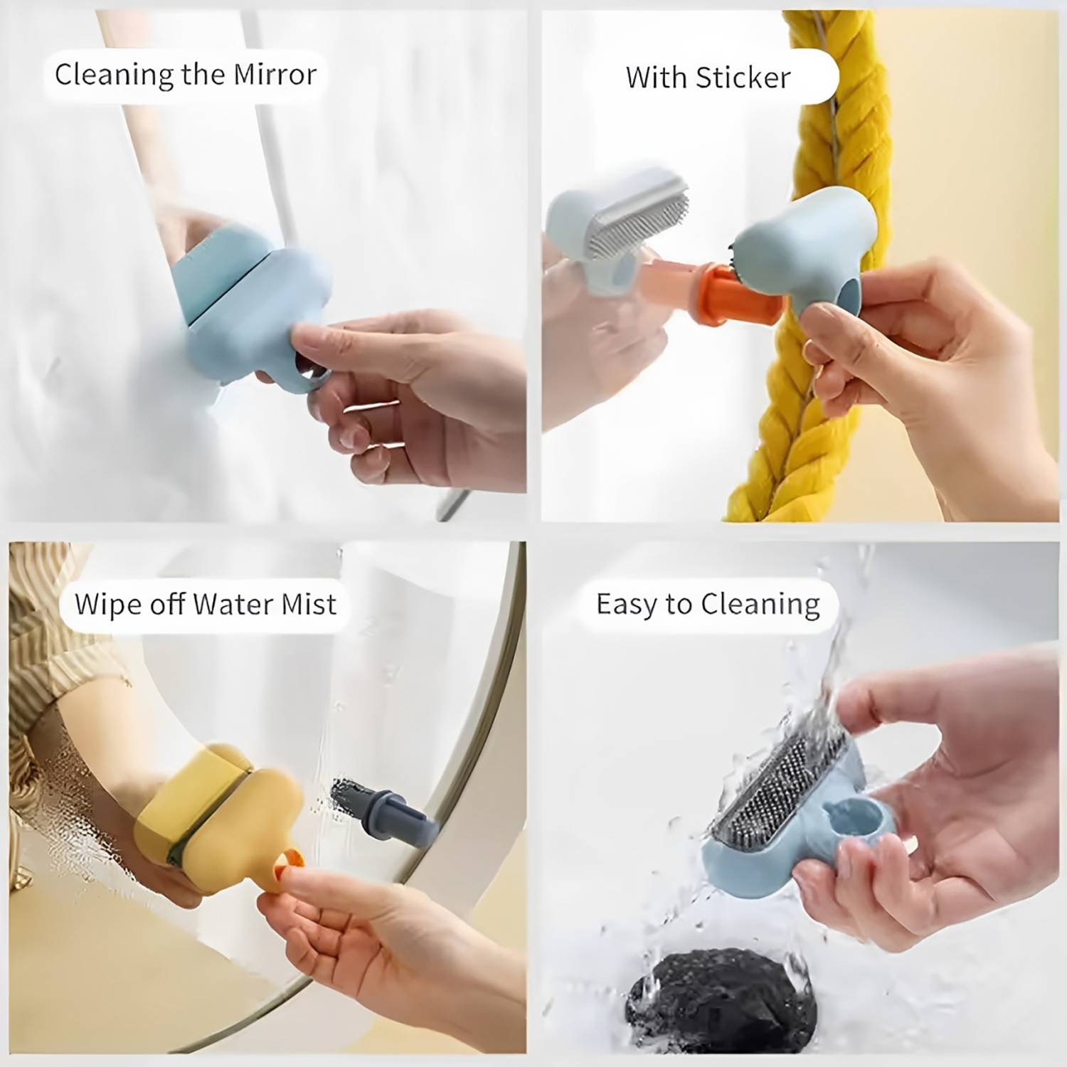 2 in 1 Mini Portable Mirror Cleaner Squeegee - Image 9