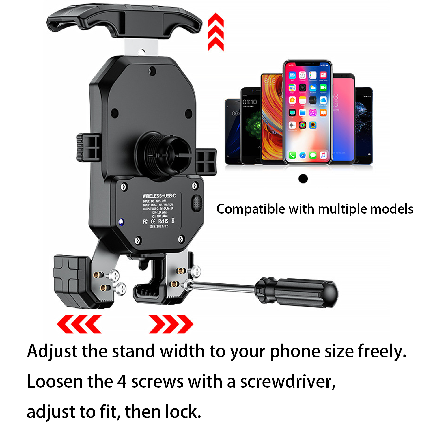 Steady Anti-Shake Motorcycle Phone Holder - Image 3