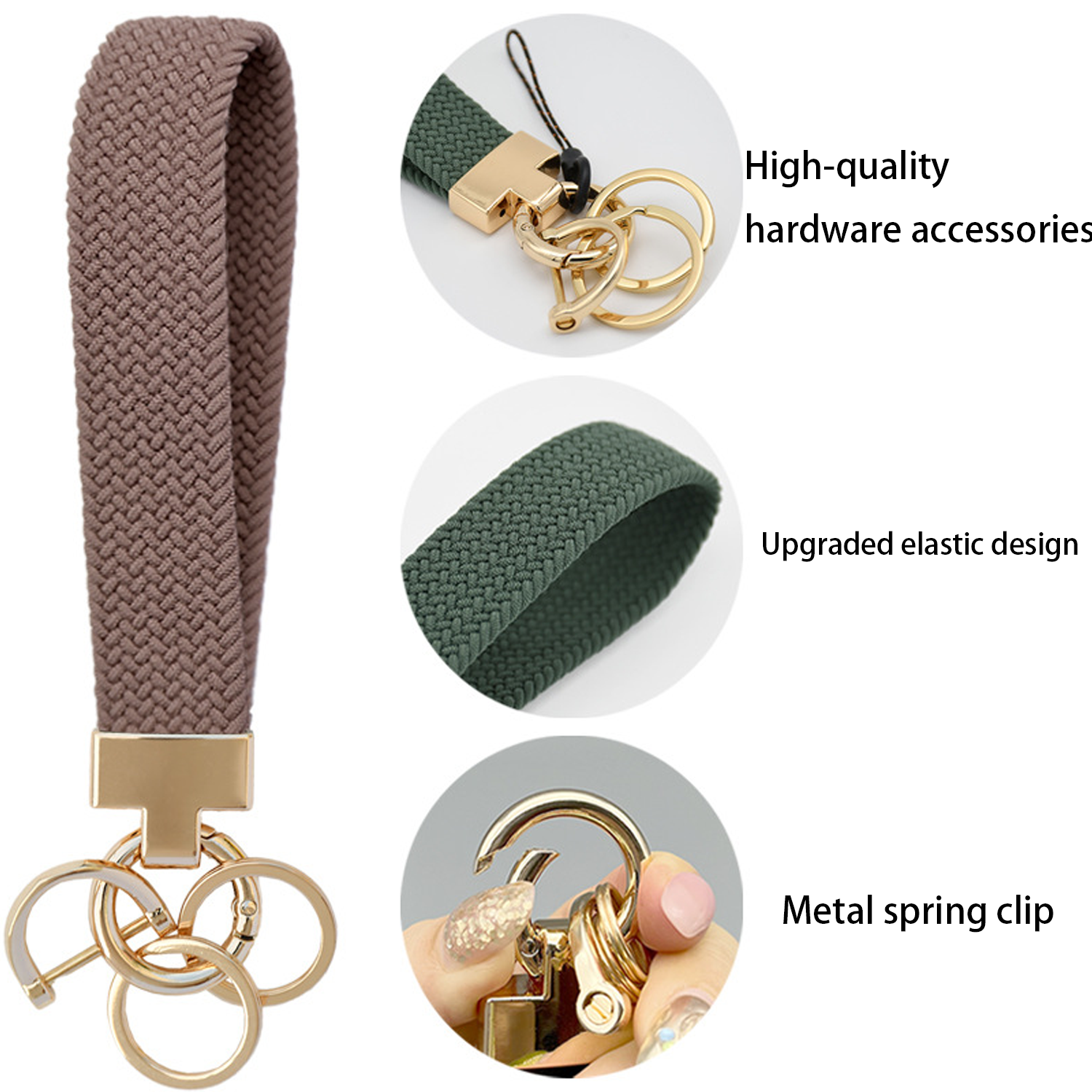 Wristlet Stretchy Key Chain - Image 3