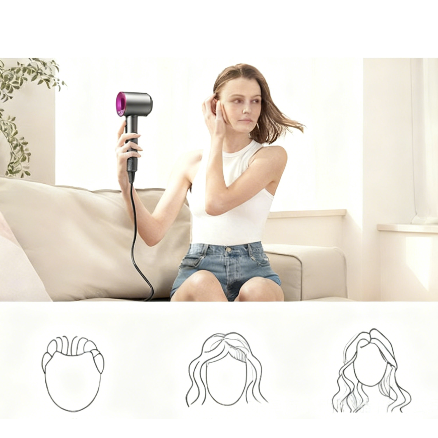 Negative Ion Handheld Hair Dryer - Image 3