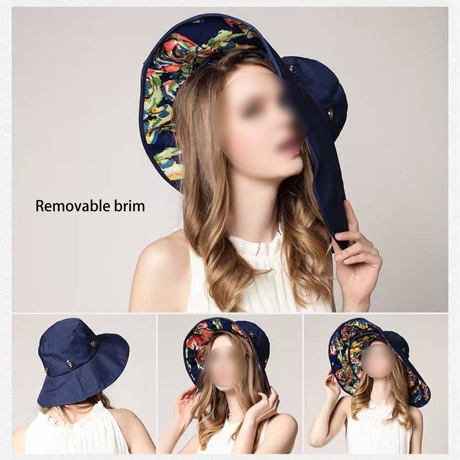 Foldable Beach Wide Brim Sun Hat