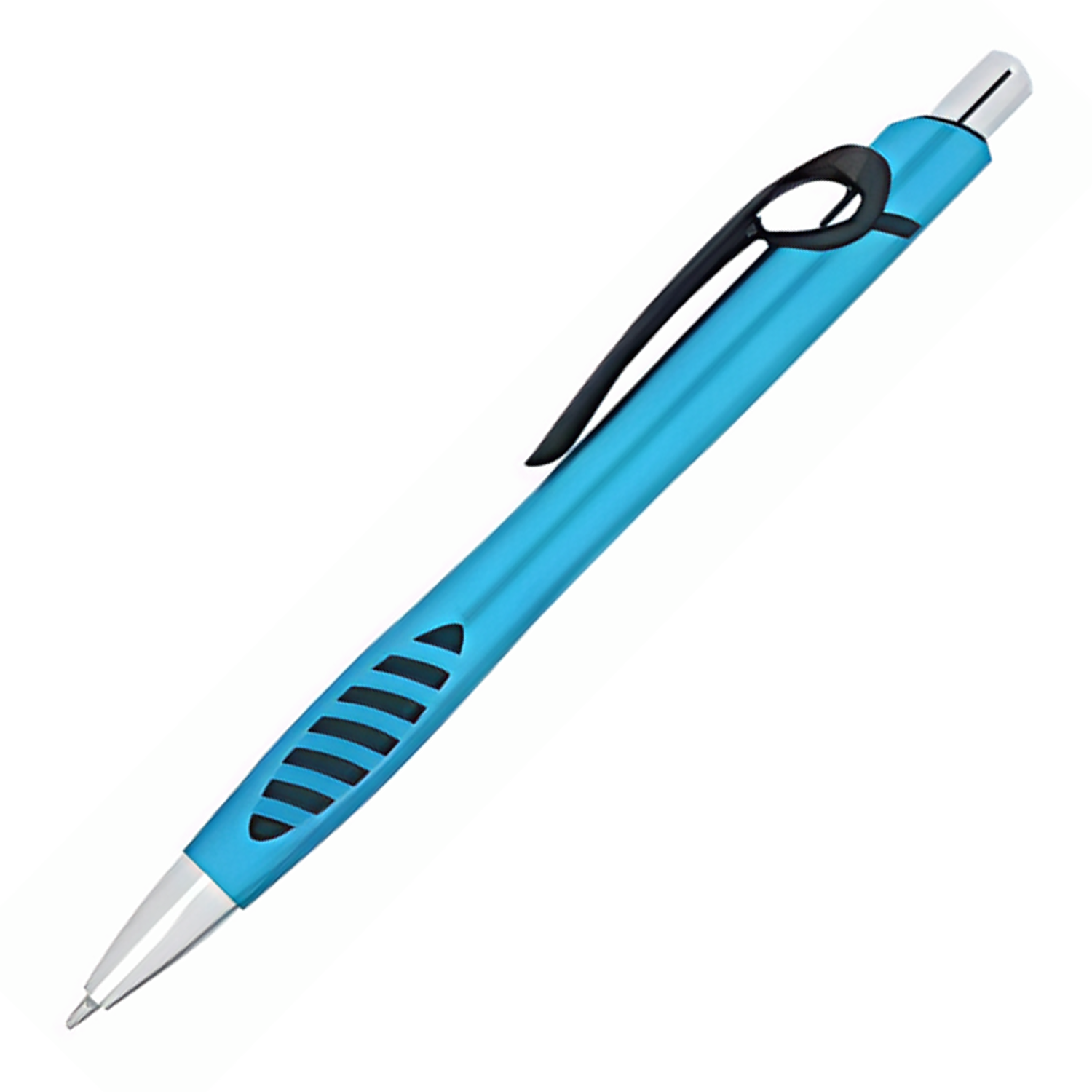 Metallic Color Plastic Retractable Ballpoint Pen - Image 3