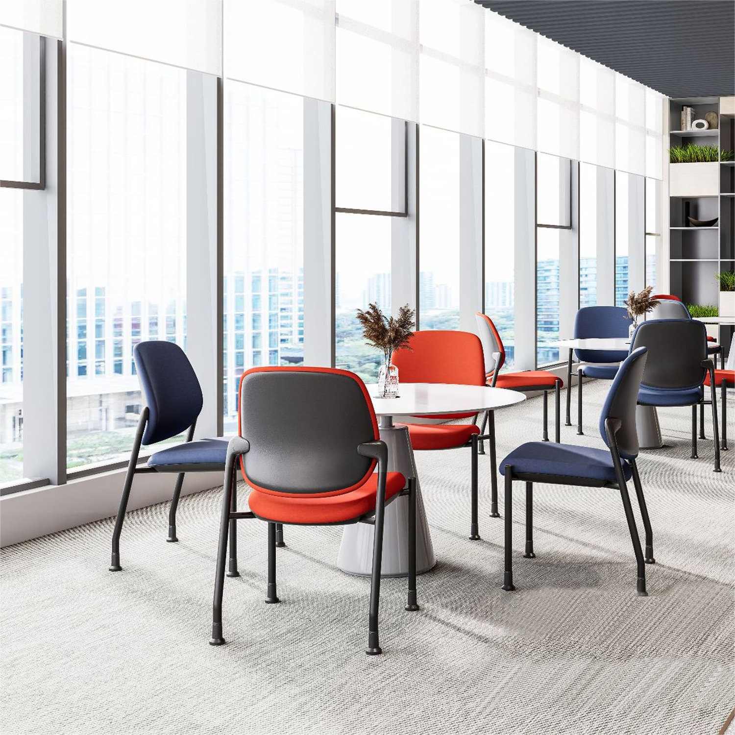 Stackable Metal Frame Arm Chair - Image 6