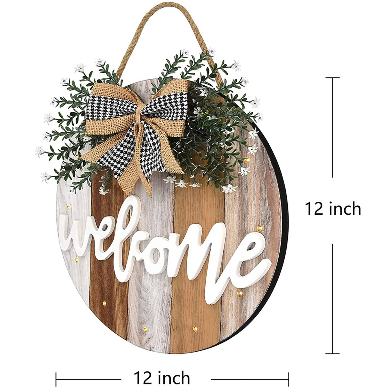 Wooden Welcome LED Door Sign - Image 4