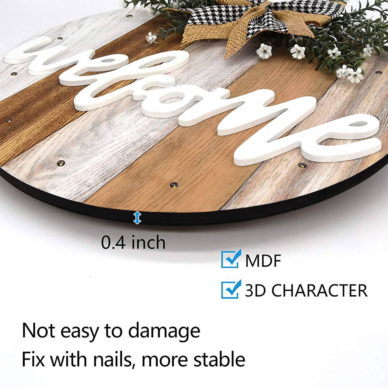 Wooden Welcome LED Door Sign - Image 6