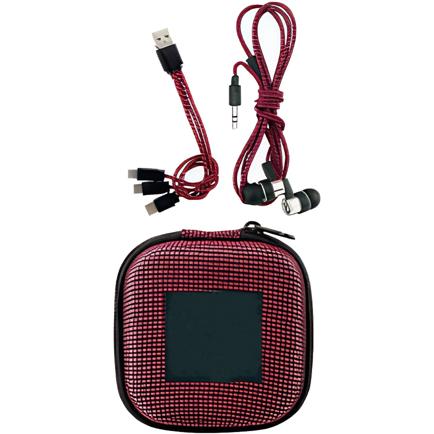 Charging Cable Wired Earbuds Kit w/ Case - Image 5